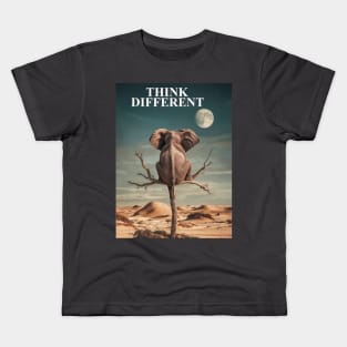 Think Different: Surreal Desert Elephant Kids T-Shirt